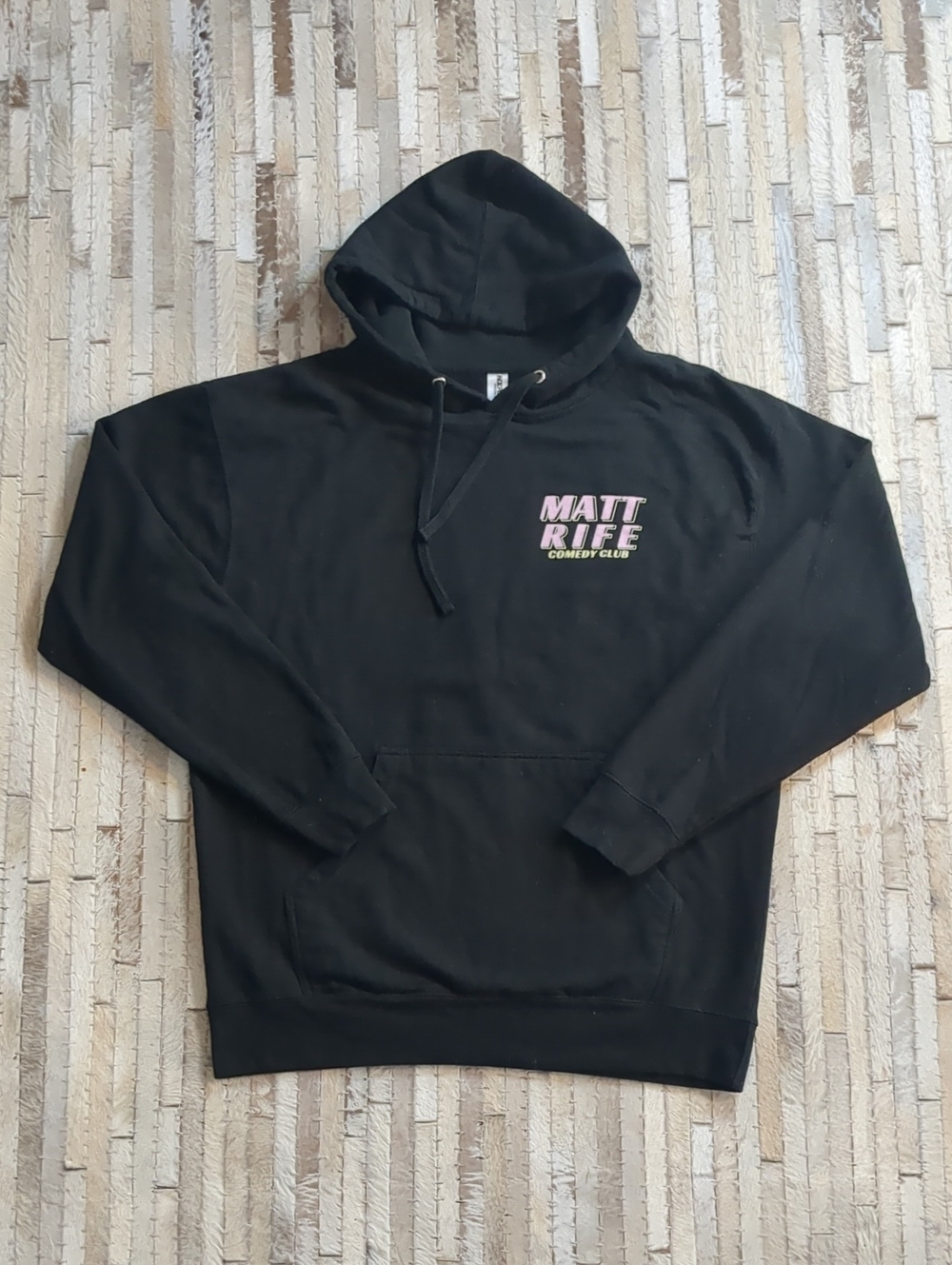 Matt Rife Men's L Hot Girls Love Comedy Black Hooded Sweatshirt